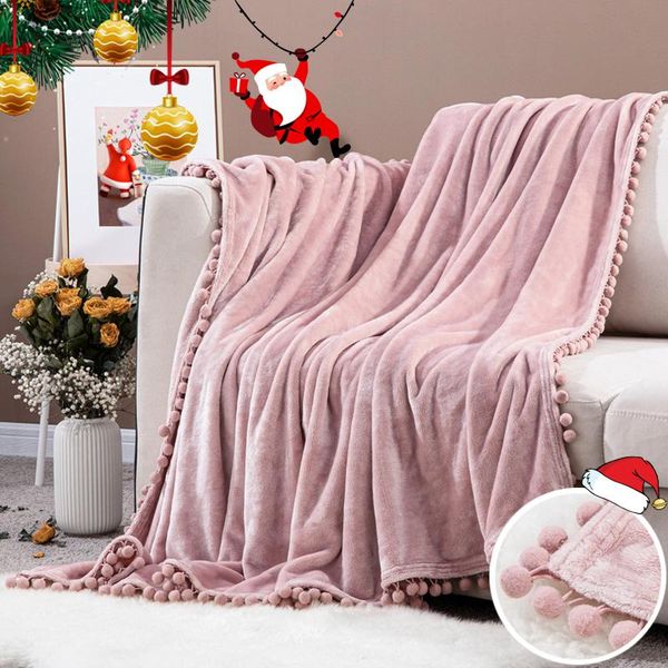 blankets christmas soft blanket with balls warm coral fleece winter solid color for baby polyester cute pink kids
blankets christmas soft blanket with balls warm coral fleece winter solid color for baby polyester cute pink kids
