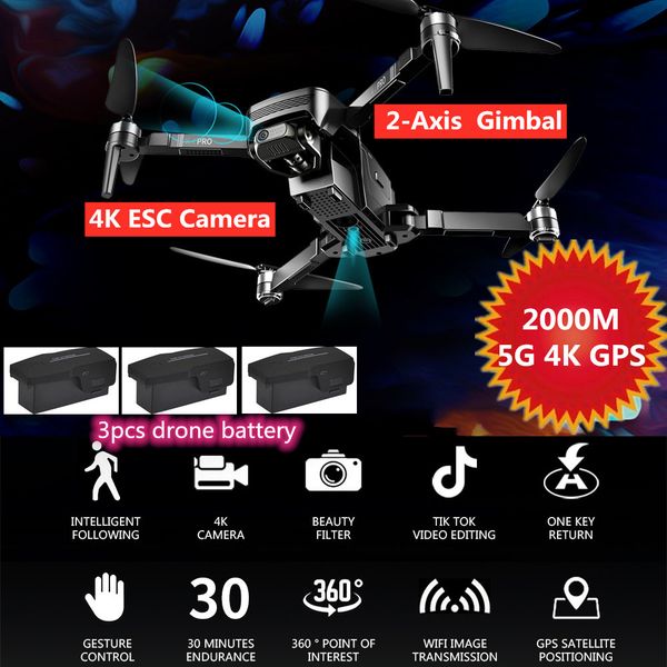 4k dual esc hd camera rc quadcopter 5g gps optical flow smart follow me 2km distance 2-axis gimbal remote control drone rtf toys
4k dual esc hd camera rc quadcopter 5g gps optical flow smart follow me 2km distance 2-axis gimbal remote control drone rtf toys