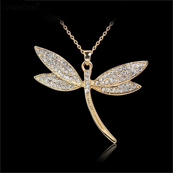 pendant necklaces exquisite dragonfly crystal rhinestone charm nekclace women girls golden sweater chain necklace, Silver
pendant necklaces exquisite dragonfly crystal rhinestone charm nekclace women girls golden sweater chain necklace, Silver
