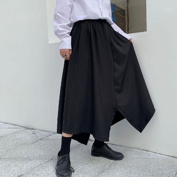 homem irregular design solto saias calças masculinas streetwear hip hop gótico punk japão kimono calça roupas de palco men's pants, Black
homem irregular design solto saias calças masculinas streetwear hip hop gótico punk japão kimono calça roupas de palco men's pants, Black
