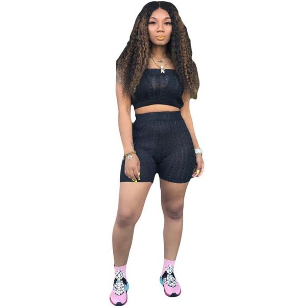 women's tracksuits adogirl summer women two pieces set solid strapless crop and shorts suits sweater matching sets outfits, Gray
women's tracksuits adogirl summer women two pieces set solid strapless crop and shorts suits sweater matching sets outfits, Gray