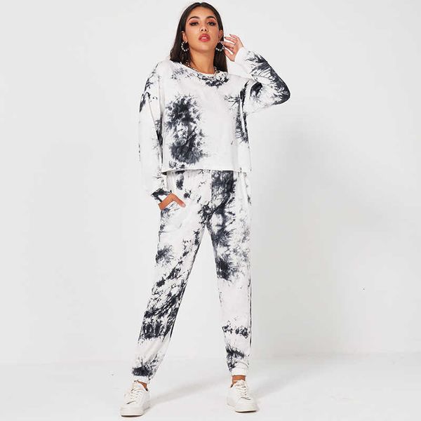 women's two piece pants womens sport suit tie-dye round neck pullover loose n shirts elastic pocket casual sports print tracksuits, White
women's two piece pants womens sport suit tie-dye round neck pullover loose n shirts elastic pocket casual sports print tracksuits, White