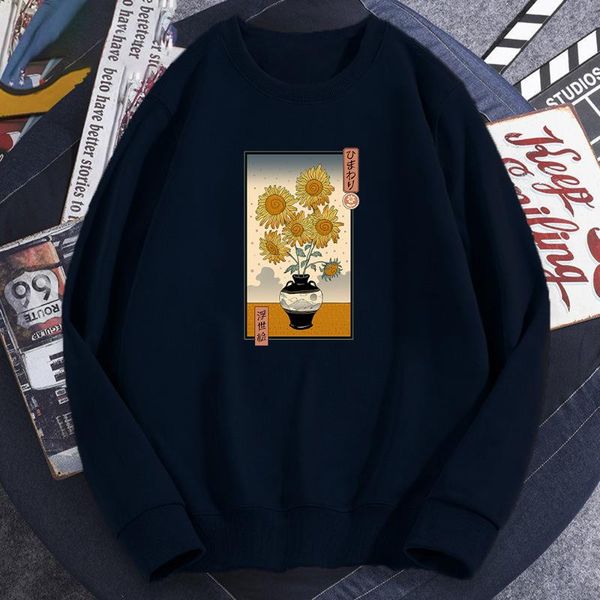men's hoodies & sweatshirts cartoon sunflowers printed japanese anime style ukiyo-e men hip hop casual harajuku outerwear, Black
men's hoodies & sweatshirts cartoon sunflowers printed japanese anime style ukiyo-e men hip hop casual harajuku outerwear, Black