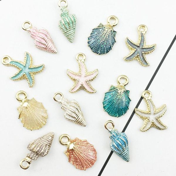 charms nice conch sea shell ocean pendants starfish anklet bracelet necklace diy handmade accessories craft 13pcs, Bronze;silver
charms nice conch sea shell ocean pendants starfish anklet bracelet necklace diy handmade accessories craft 13pcs, Bronze;silver