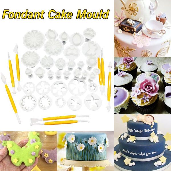 cake tools 37pcs fondant decorating diy cookie sugar craft plunger cutters tool