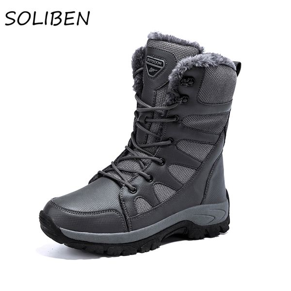 soliben winter men women's warm snow boots botas de neve sapatos inverno padded platform 211106, Black
soliben winter men women's warm snow boots botas de neve sapatos inverno padded platform 211106, Black