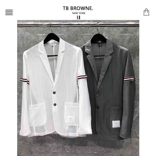 suit coat men's 2021 new tb double ribbon leisure summer ultra thin breathable sunscreen suit tide brand long sleeve, White;black
suit coat men's 2021 new tb double ribbon leisure summer ultra thin breathable sunscreen suit tide brand long sleeve, White;black