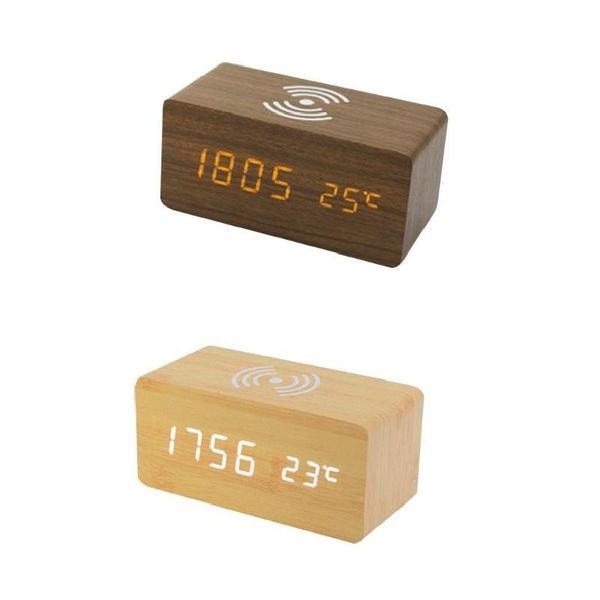 other clocks & accessories digital alarm clock with wireless charging bedroom wood electric led desk 3 settings
other clocks & accessories digital alarm clock with wireless charging bedroom wood electric led desk 3 settings