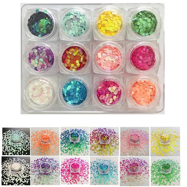nail glitter prettyg 1 box 12c flower shape 3mm solvent resistant pearl iridescent gel art decoration handwork diy accessories., Silver;gold
nail glitter prettyg 1 box 12c flower shape 3mm solvent resistant pearl iridescent gel art decoration handwork diy accessories., Silver;gold