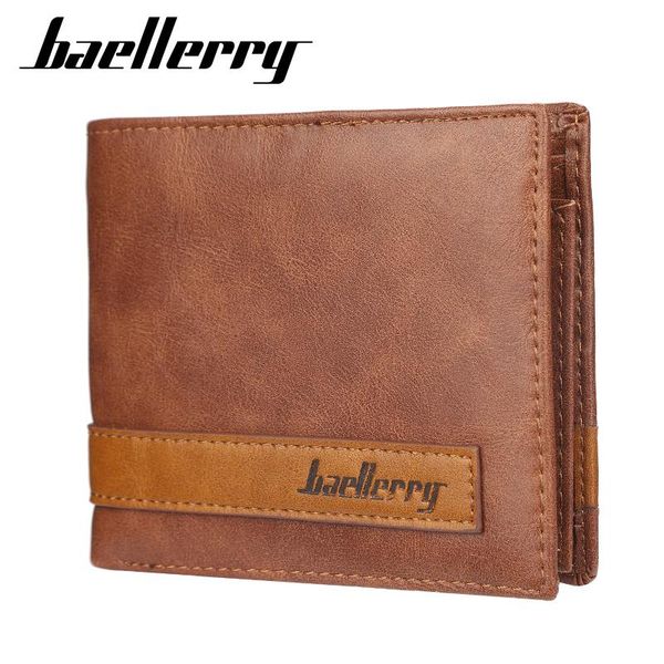 baellerry men wallets 2021 vintage designer leather brown designer wallet id card holder passport p male wallet, Red;black
baellerry men wallets 2021 vintage designer leather brown designer wallet id card holder passport p male wallet, Red;black