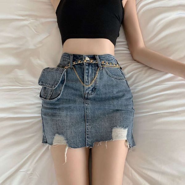 hip hop hip dress denim summer a-line 2021 women's new irregular tight elastic skirt k, Blue
hip hop hip dress denim summer a-line 2021 women's new irregular tight elastic skirt k, Blue