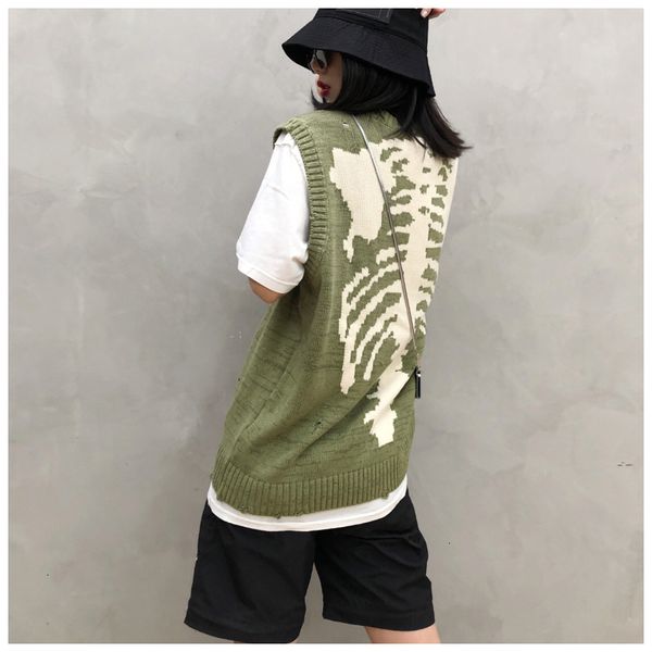 2021 japanese brand kapital skeleton hole men's winter new high street fashion casual couple vest sweater dgiz, White;black
2021 japanese brand kapital skeleton hole men's winter new high street fashion casual couple vest sweater dgiz, White;black