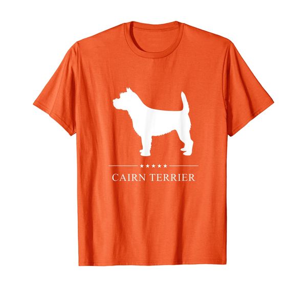 Cairn Terrier: White Silhouette T-Shirt, Mainly pictures