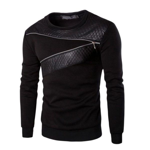 men's hoodies & sweatshirts leather patchwork men zipper decoration long sleeve sweatshirt leisure hoodie clothes 4xl 5xl,ta233, Black
men's hoodies & sweatshirts leather patchwork men zipper decoration long sleeve sweatshirt leisure hoodie clothes 4xl 5xl,ta233, Black
