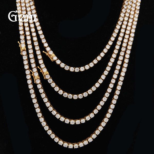 stainless steel claw set 4mm row zircon necklace men's hip hop jewelry, Silver
stainless steel claw set 4mm row zircon necklace men's hip hop jewelry, Silver