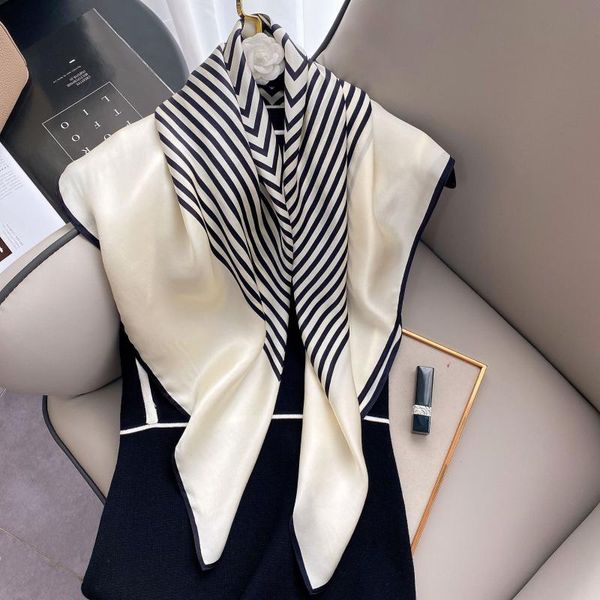 scarves scarf 100% silk bandana women square wrap ladies stripe kerchief 2021 luxury headband hijab shawls, Blue;gray
scarves scarf 100% silk bandana women square wrap ladies stripe kerchief 2021 luxury headband hijab shawls, Blue;gray