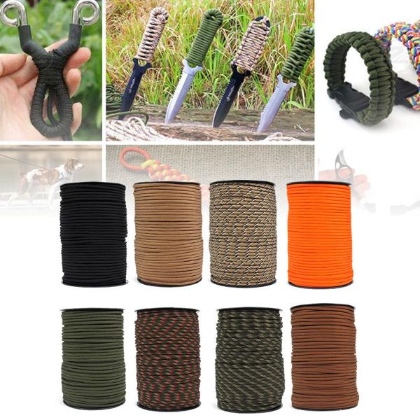 100m 550 standard 9-core paracord rope 4mm outdoor parachute cord camping survival umbrella tent lanyard strap bundle
100m 550 standard 9-core paracord rope 4mm outdoor parachute cord camping survival umbrella tent lanyard strap bundle