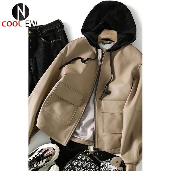 women's leather & faux ptslan 2021 genuine fashion natural sheepskin jacket p7048, Black 
women's leather & faux ptslan 2021 genuine fashion natural sheepskin jacket p7048, Black