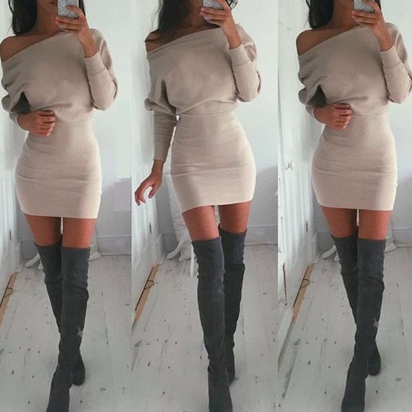 casual dresses women winter one shoulder sweatshirt long sleeve solid color mini women's holiday party nihgt dress#x, Black;gray
casual dresses women winter one shoulder sweatshirt long sleeve solid color mini women's holiday party nihgt dress#x, Black;gray