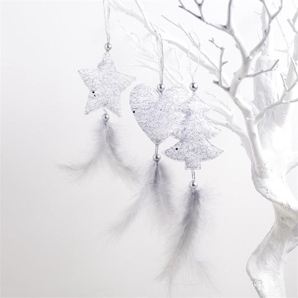 christmas decorations 1pcs star heart feather tree pendants hanging ornaments for home decoration xmas year party decor supplies 62907 
christmas decorations 1pcs star heart feather tree pendants hanging ornaments for home decoration xmas year party decor supplies 62907