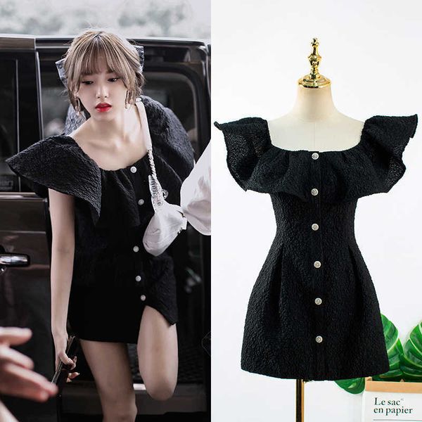 xiao's cheng fashionable black jacquard slim short drs with ruffle dign and one shoulder double skirt, Black;gray
xiao's cheng fashionable black jacquard slim short drs with ruffle dign and one shoulder double skirt, Black;gray