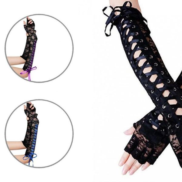 five fingers gloves lady 1 pair beautiful fingerless lace bandage elbow for dating, Blue;gray
five fingers gloves lady 1 pair beautiful fingerless lace bandage elbow for dating, Blue;gray