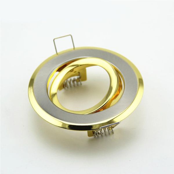 10pcs/lot golden adjustable round downlight fitting recessed ceiling spot light socket frame fixture gu10 led bulb replaceable
10pcs/lot golden adjustable round downlight fitting recessed ceiling spot light socket frame fixture gu10 led bulb replaceable