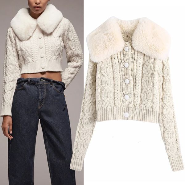 contrast 2021 new faux fur cropped knitted sweater jacket women autumn winter long sleeve vintage ladies short cardigan nhvb qb1e, White;black
contrast 2021 new faux fur cropped knitted sweater jacket women autumn winter long sleeve vintage ladies short cardigan nhvb qb1e, White;black
