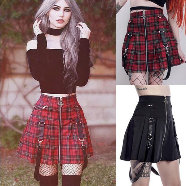 skirts vintage women high waist bandage skirt fashion flared pleated swing mini plaid zipper pockets all-match autumn clothes, Black
skirts vintage women high waist bandage skirt fashion flared pleated swing mini plaid zipper pockets all-match autumn clothes, Black