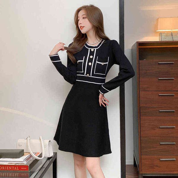 woman casual dresses 2022 kikyo's first love knitted dr's autumn french hepburn small black dresses, Black;gray
woman casual dresses 2022 kikyo's first love knitted dr's autumn french hepburn small black dresses, Black;gray