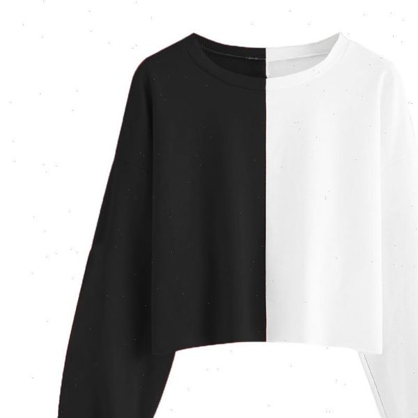 fashion women casual simple sweatshirt splice long sleeve comfortable popular solid color soft blouse, Black
fashion women casual simple sweatshirt splice long sleeve comfortable popular solid color soft blouse, Black