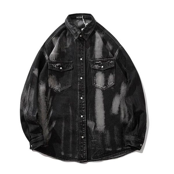 men's jackets kiovno high street printed jeans fashion washed denim male streetwear clothing, Black;brown
men's jackets kiovno high street printed jeans fashion washed denim male streetwear clothing, Black;brown