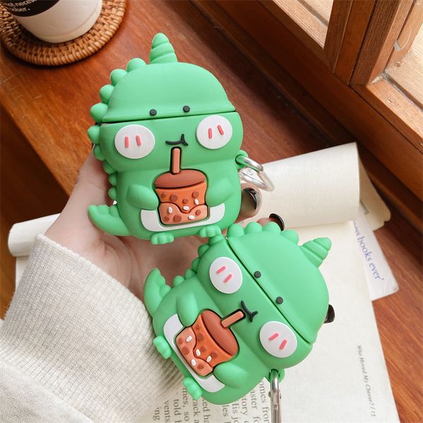 for airpod cases 2021 new 3d cartoon milk dinosaur earphone case wireless charging cover silicone for airpods pro accessories with hook
for airpod cases 2021 new 3d cartoon milk dinosaur earphone case wireless charging cover silicone for airpods pro accessories with hook