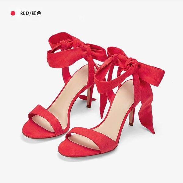 sandals 8.5cm women 2021 summer fashion high heels flock open toe bow bandage weding shoes party red ladies, Black
sandals 8.5cm women 2021 summer fashion high heels flock open toe bow bandage weding shoes party red ladies, Black