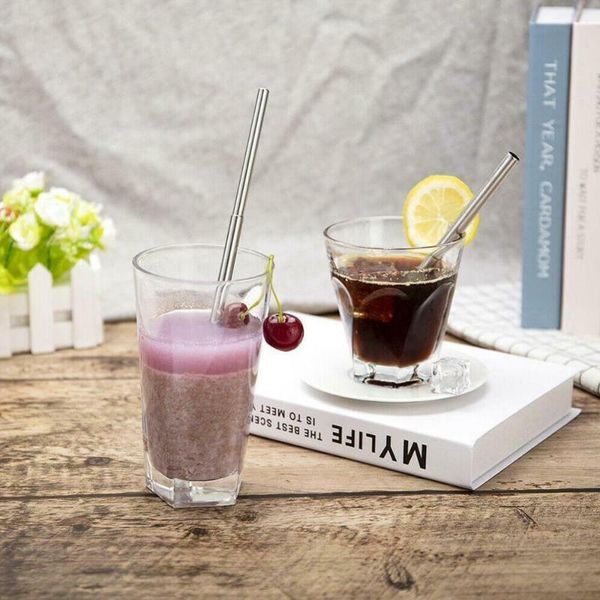 drinking straws reusable stainless steel metal straw foldable +brush with cleaner brush for mugs
drinking straws reusable stainless steel metal straw foldable +brush with cleaner brush for mugs