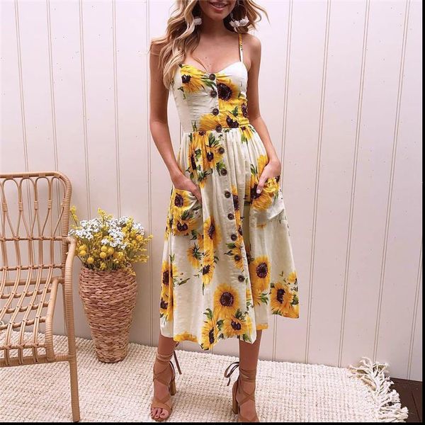 spaghetti strap dress women summer 2021 v neck backless floral print dress casual sleeveless midi beach party vestido boho, Black;gray
spaghetti strap dress women summer 2021 v neck backless floral print dress casual sleeveless midi beach party vestido boho, Black;gray