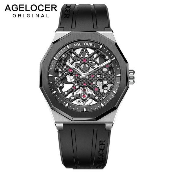 wristwatches agelocer skeleton watches mechanical automatic watch men sapphire two tone black sport power reserve wrist relojes hombre, Slivery;brown
wristwatches agelocer skeleton watches mechanical automatic watch men sapphire two tone black sport power reserve wrist relojes hombre, Slivery;brown