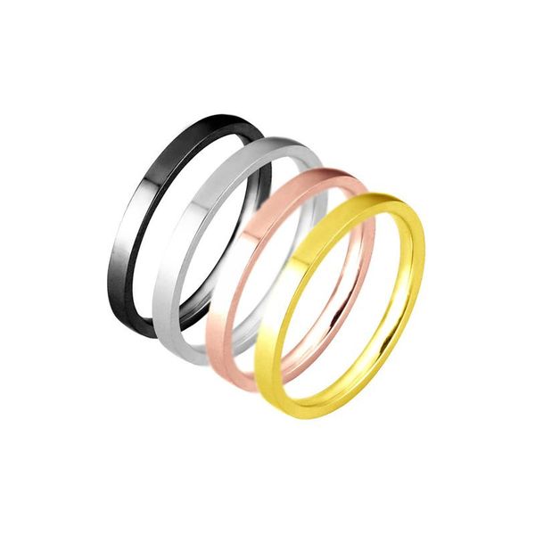 cluster rings simple 2mm stainless steel for women vintage style gold color wedding band ring men jewelry wholesale asesorios mujer, Golden;silver
cluster rings simple 2mm stainless steel for women vintage style gold color wedding band ring men jewelry wholesale asesorios mujer, Golden;silver