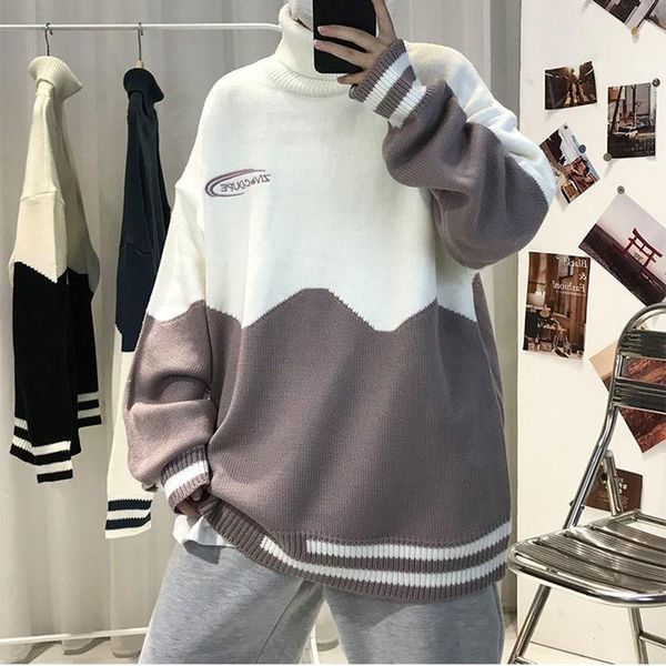 men's sweaters turtleneck sweater men winter letter casual long sleeve mens pullover all match males korean clothes, White;black
men's sweaters turtleneck sweater men winter letter casual long sleeve mens pullover all match males korean clothes, White;black