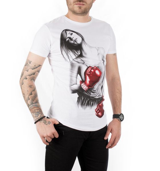 Male White O-neck T-shirt 100 Cotton Boxer Fit Lycra Short Slim Gym Street Clothes Spring Summer 1701010 Af8a, White;black
Male White O-neck T-shirt 100 Cotton Boxer Fit Lycra Short Slim Gym Street Clothes Spring Summer 1701010 Af8a, White;black