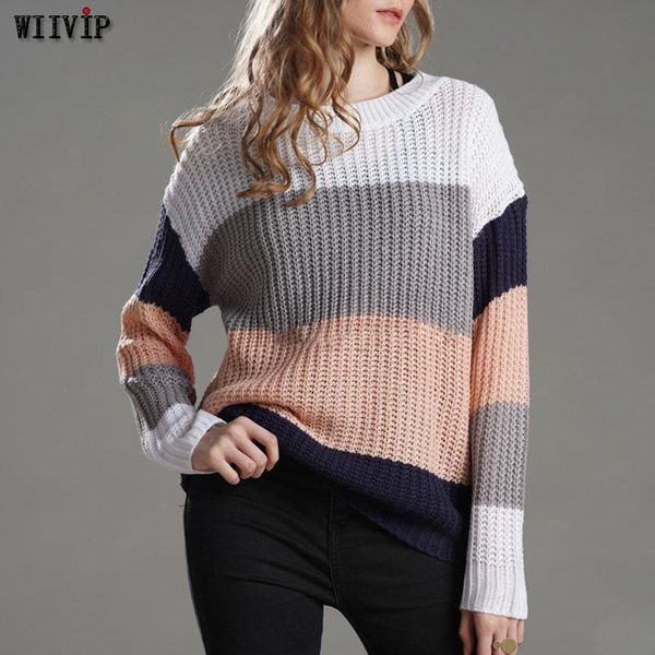 women's sweaters women sweater pullovers color patchwork striped style fashion plus size knit wear 9244, White;black
women's sweaters women sweater pullovers color patchwork striped style fashion plus size knit wear 9244, White;black