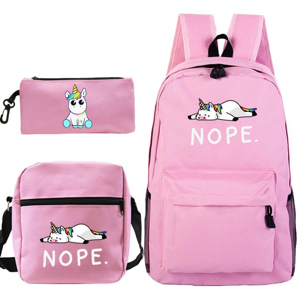 2019 unicorn bag backpack nope print mochila boys girls school bag travel bag lapbagpack with crossbody pen bags
2019 unicorn bag backpack nope print mochila boys girls school bag travel bag lapbagpack with crossbody pen bags