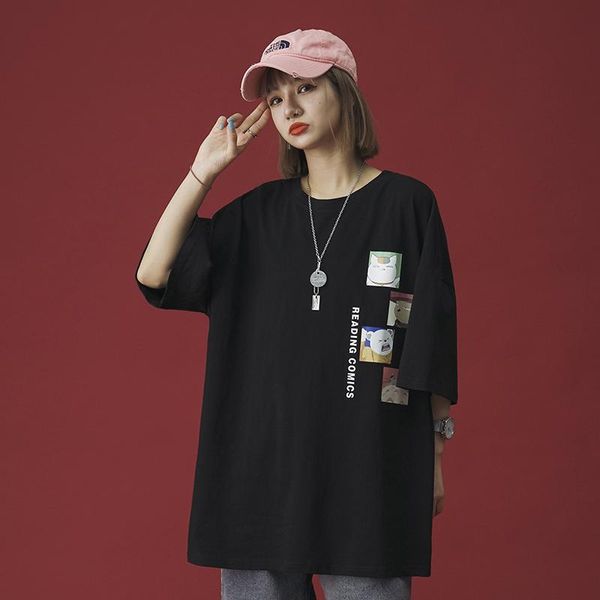 women's t-shirt clothing 2021 kuromi t-shirts anime clothes summer oversized one direction grunge, White
women's t-shirt clothing 2021 kuromi t-shirts anime clothes summer oversized one direction grunge, White