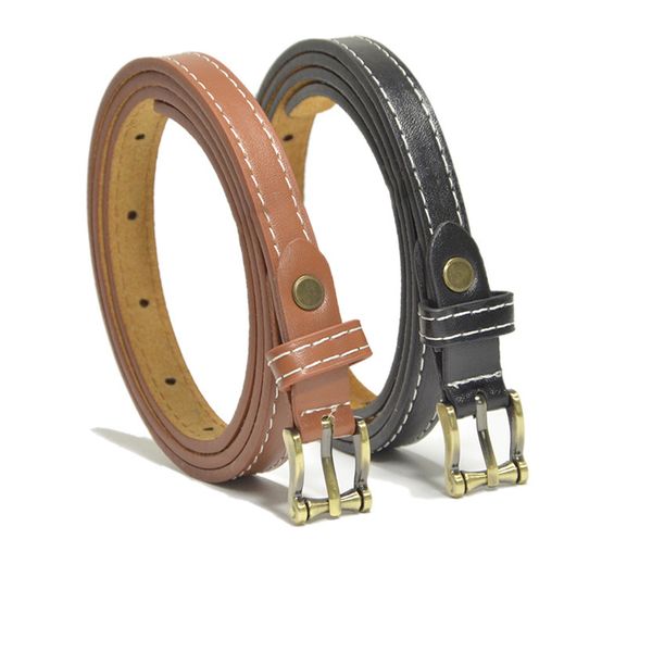 women's imitation leather thin belt style personalized versatile sewing needle buckle thin belt, Black;brown
women's imitation leather thin belt style personalized versatile sewing needle buckle thin belt, Black;brown