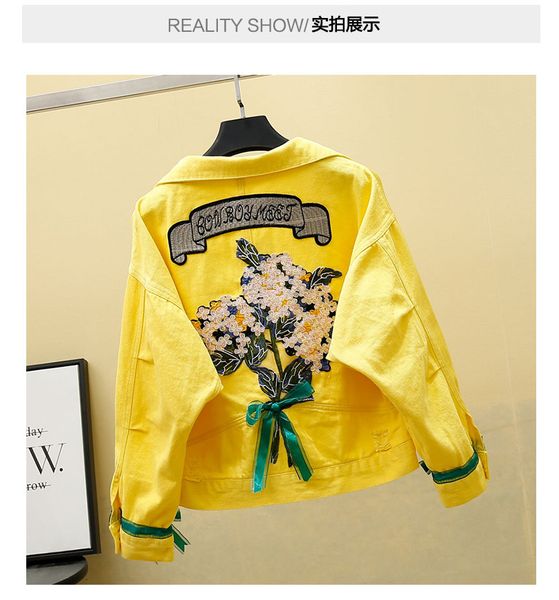 women's jackets floral embroidered jean jacket, baggy jacket with vintage waterproof style 4g3o, Black;brown
women's jackets floral embroidered jean jacket, baggy jacket with vintage waterproof style 4g3o, Black;brown