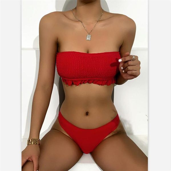 women's swimwear women bikini set ruffle patchwork flouncing off-shoulder sleeveless thong swimsuit summer covers, White;black
women's swimwear women bikini set ruffle patchwork flouncing off-shoulder sleeveless thong swimsuit summer covers, White;black