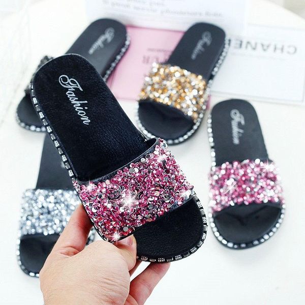 slipper fashion girls shoes for children glitter slippers home summer slides mother and daughter womens flipflops chaussure fille, Black;grey
slipper fashion girls shoes for children glitter slippers home summer slides mother and daughter womens flipflops chaussure fille, Black;grey