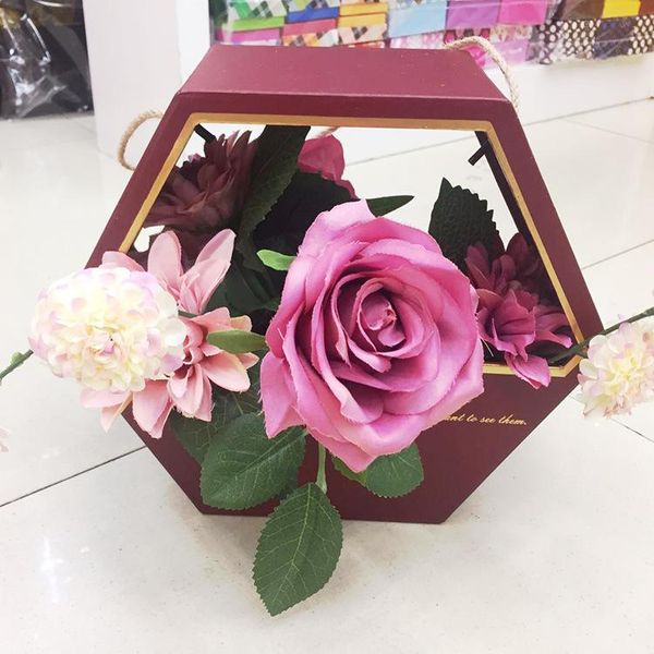 immoral flower box hexagonal open window to carry flower gift box soap candy boxes for gifts
immoral flower box hexagonal open window to carry flower gift box soap candy boxes for gifts