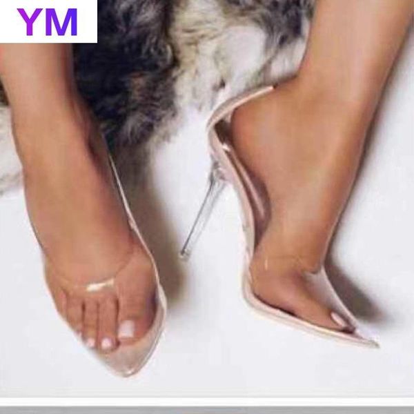 dress shoes fashion summer pumps clear pvc pointed toed high heels women transparent heel sandals 11cm big size 41 42, Black
dress shoes fashion summer pumps clear pvc pointed toed high heels women transparent heel sandals 11cm big size 41 42, Black