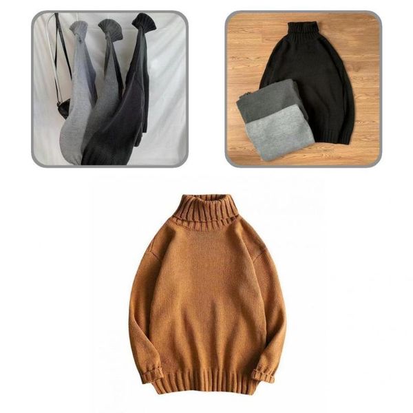 men's sweaters winter sweater stretch loose thermal casual autumn for going out, White;black
men's sweaters winter sweater stretch loose thermal casual autumn for going out, White;black
